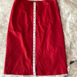 JCrew Holiday color long satin skirt Dark Red/Burgundy